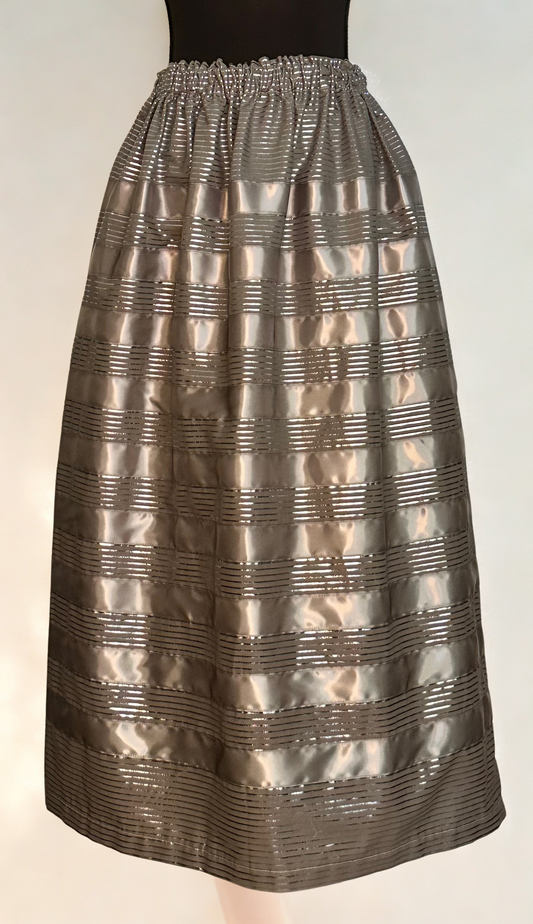 Silver Monochromatic Skirt