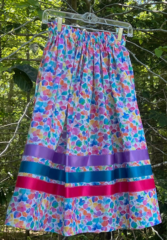 Purple, Blue, Pink Floral Midsize