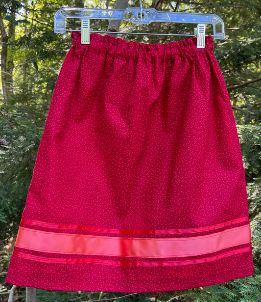 Red Polka Dots Skirt Little