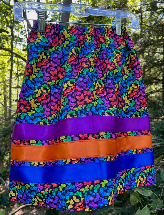 Neon Butterflies Skirt Little