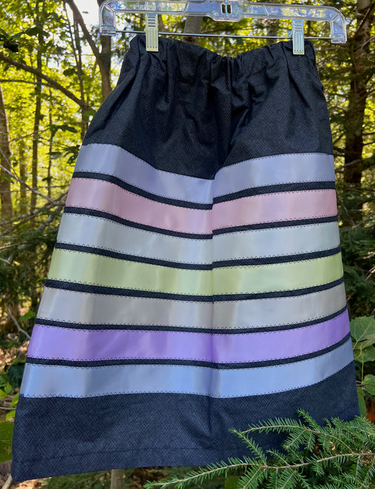 Pastels on Black Skirt Little