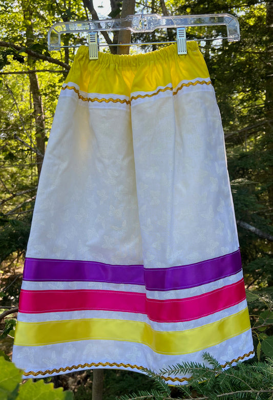 Yellow w/ Butterfly Overlay Skirt Little
