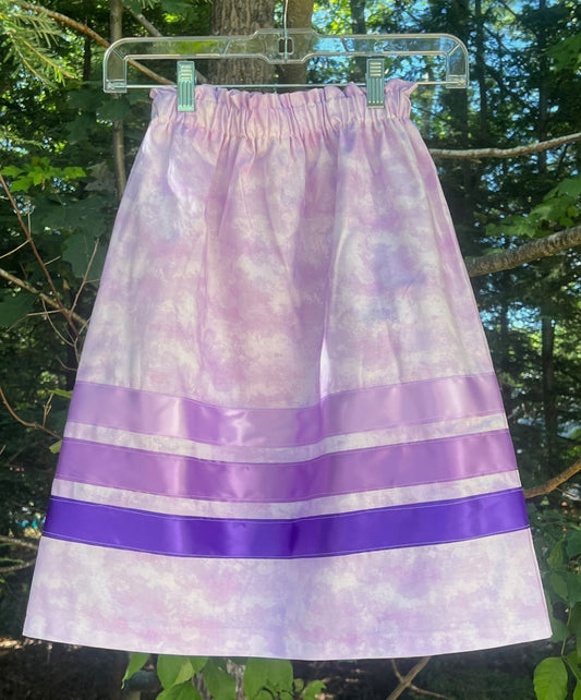 Lavender w/ WIDE RIBBONS Skirt Little